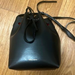 Mansur gavriel mini bucket bag. Flamma black